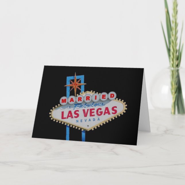 Carte MARIÉ Dans Fabulous Las Vegas Card (Devant)