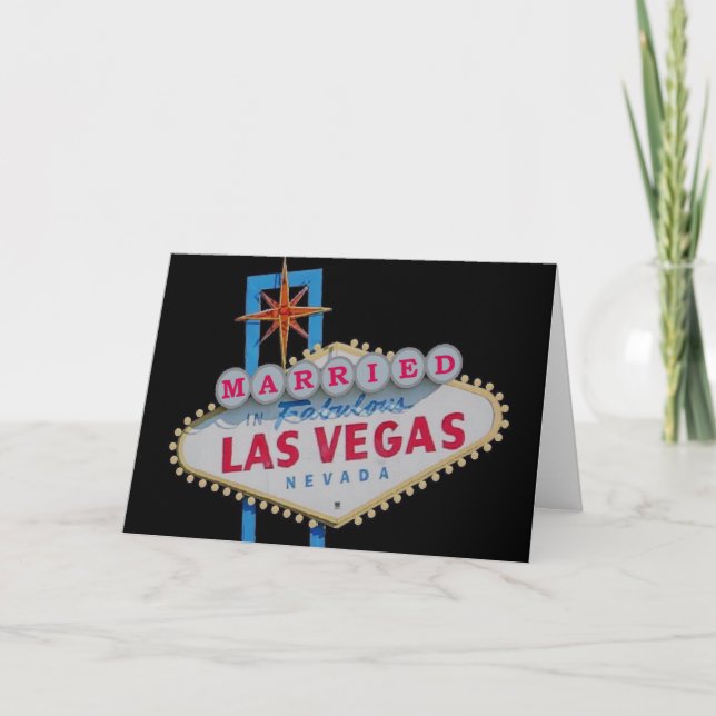 Carte MARIÉ Dans Fabulous Las Vegas Card (Devant)