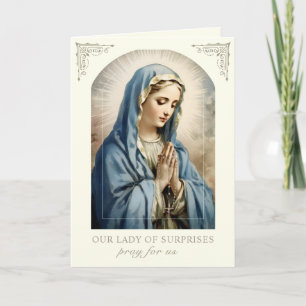 Carte Marie Notre Dame des Surprises Prière Catholique