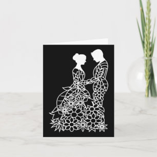 Carte Mariée & ; Mariage de salle Floral Mancala Bell