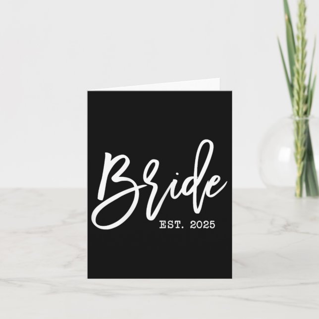 Carte Mariée Est 2025 Pour Une Fille Mariage Bientôt Êtr (Devant)