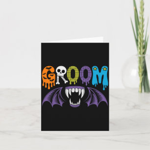 Carte Mariée et marié épouvantables mariage d'Halloween