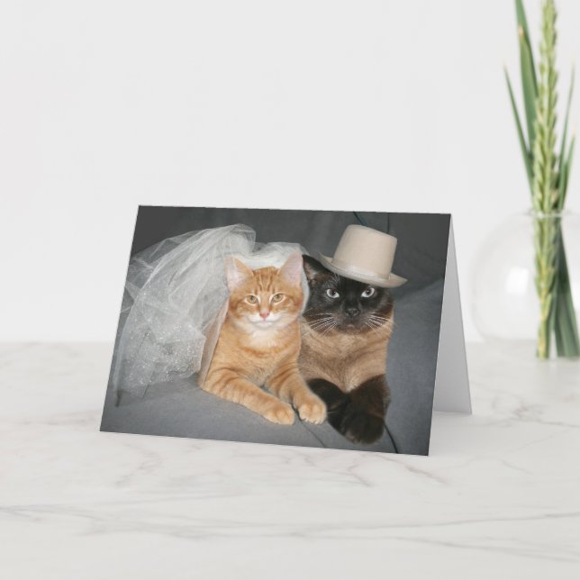 Carte Mariée et mariée Kitty (Devant)
