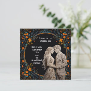 Carte Mariée & Marié Mariage Personnalisé 
