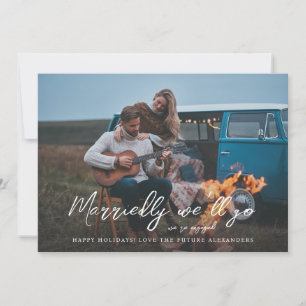 Carte Mariée Nous irons Vacances Fiançailles Photo V2