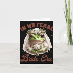 Carte Mariée Pour Être Grenouille Bachelorette nuptiale 