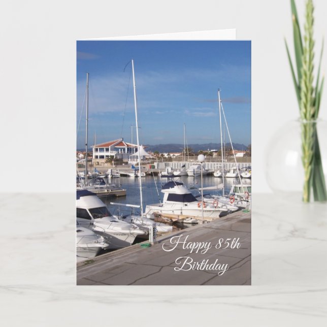 Carte Marina Personnalisée 85e anniversaire (Devant)