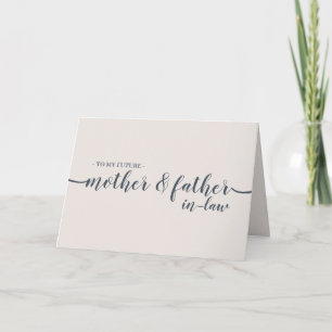 Carte Marine Beige Minimal nouveaux parents mère père