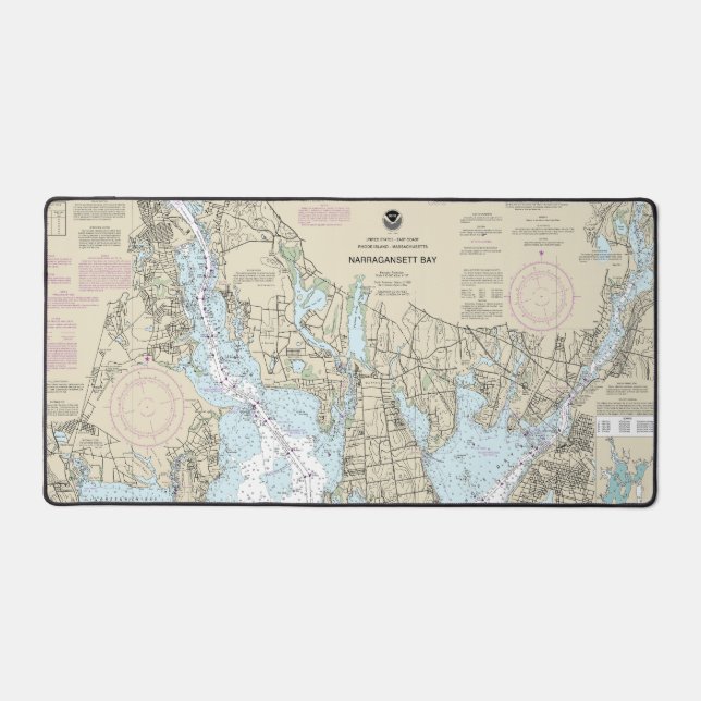 Carte marine de la baie Narragansett 13221 (Recto)
