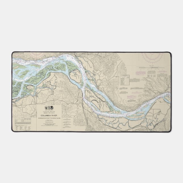 Carte marine du fleuve Columbia 18523 (Recto)