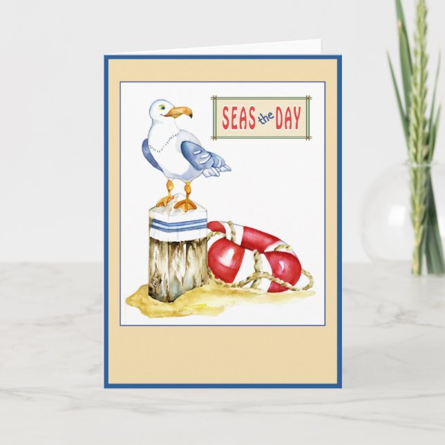 Carte Marine Le Jour Nautique 5x7 - Vide (Devant)