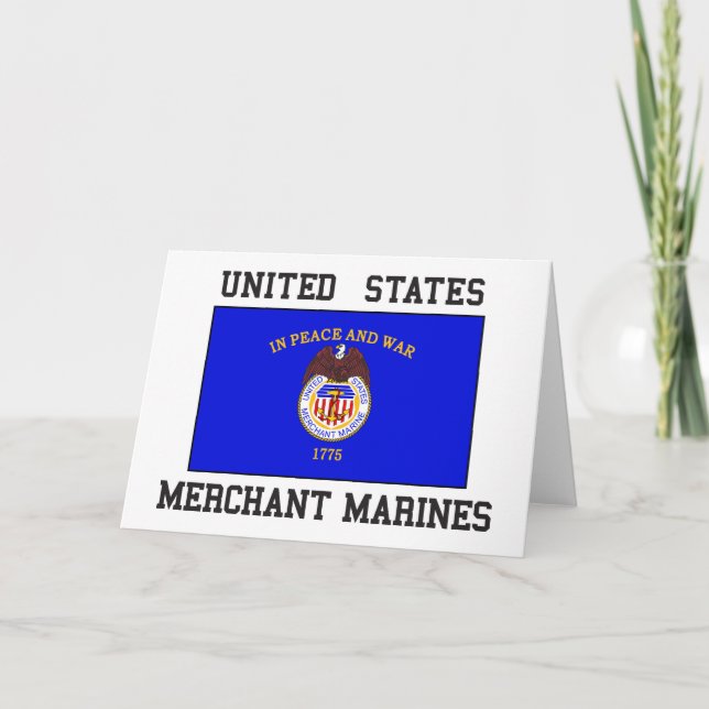 Carte Marine marchande américaine (Devant)