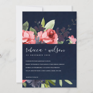 CARTE MARINE ROSE ROSE ROSE PEONY FLORA MARIAGE DE BUNCH