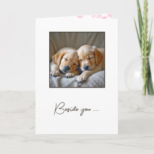 Carte Marionnettes Golden Retriever Pour Anniversaire