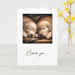 Carte Marionnettes Golden Retriever Pour Anniversaire