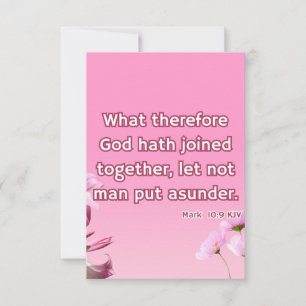 Carte Mark 10:9 KJV Bible Scripture Pic Greeting