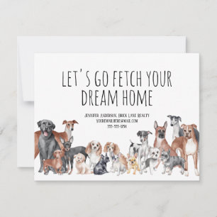 Carte Marketing Amoureux des chiens de l'agriculture
