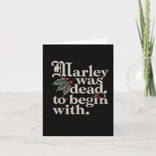 Carte Marley était mort pour commencer T-shirt de citati