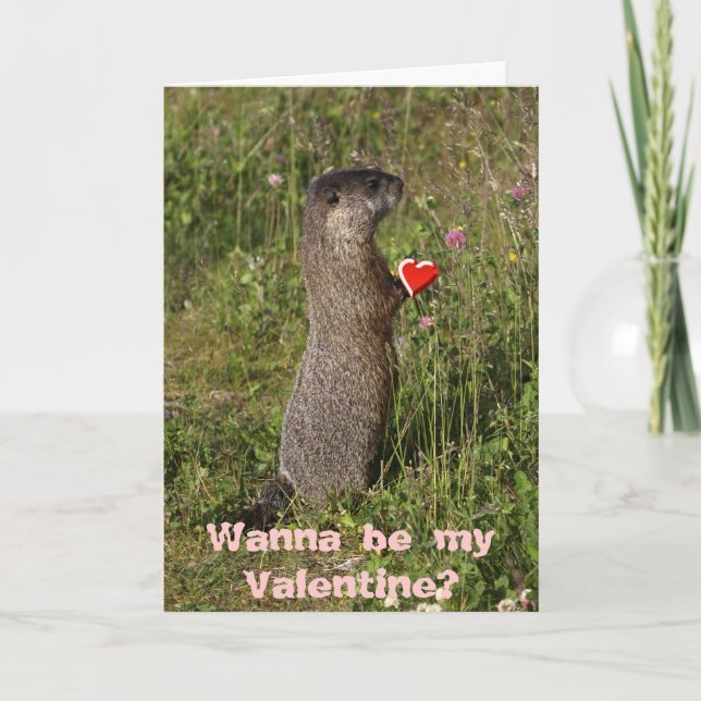 Carte Marmot Valentine (Devant)