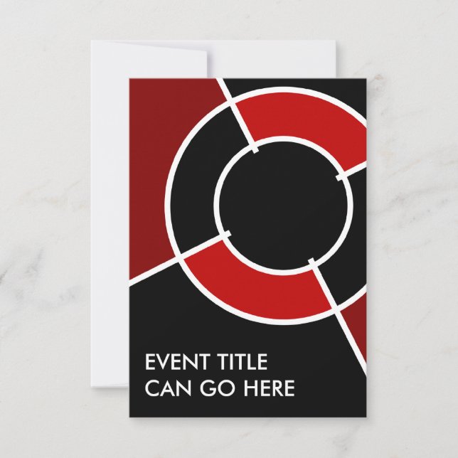 Carte maroon bullseye (Devant)