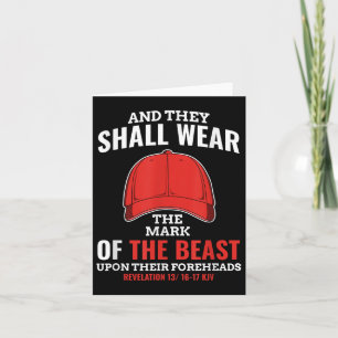 Carte Marque Drôle Anti Trump Du Casquette Rouge Bête