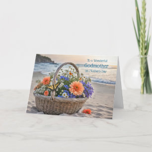 Carte Marraine Bon jour de fête des mères avec panier de