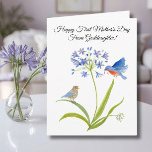 Carte Marraine Joyeuse Première Fête des Mères Bluebird