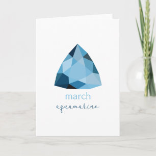 Carte Mars Birthstone Aquamarine