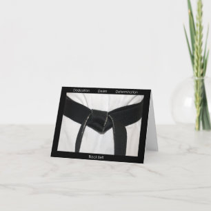 Carte Martial Arts Black Belt Félicitations