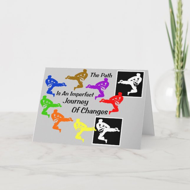 Carte Martial Arts Boys fête d'anniversaire (Devant)
