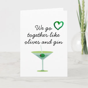 Carte Martini Humour Anniversaire Saint Valentin