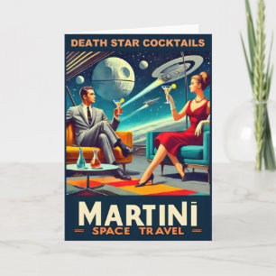 Carte Martini Space Affiches de voyage Death Star Cockta