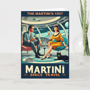 Carte Martini Space Travel Affiches Le Martini 1957