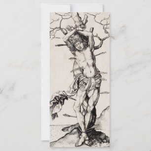 Carte Martyre de saint Sébastien par Martin Schongauer