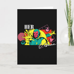 Carte Marvel Saint-Valentin 90s couples appariés sa visi