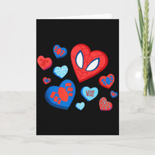 Carte Marvel Spider-man Spidey Cœurs Saint-Valentin