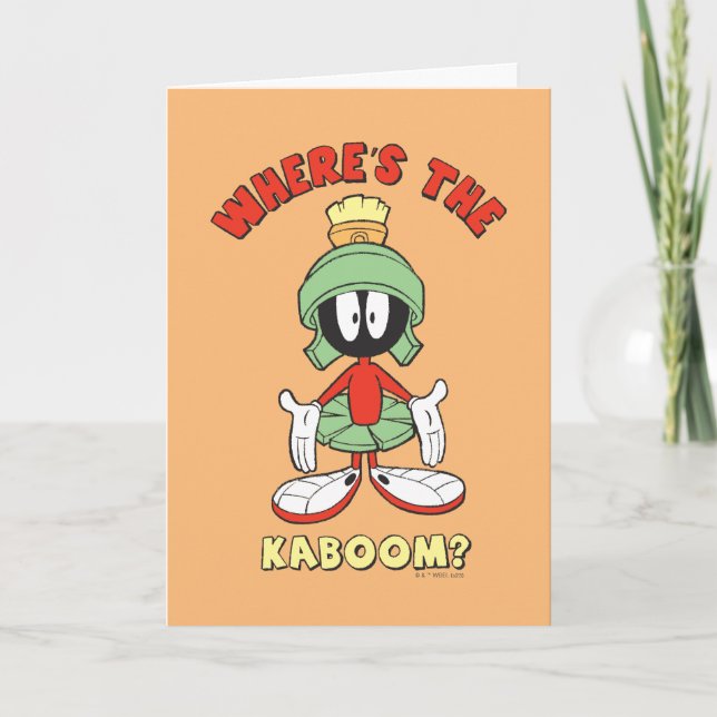 Carte MARVIN LE MARTIAN™ Où est le Kaboom ? (Devant)
