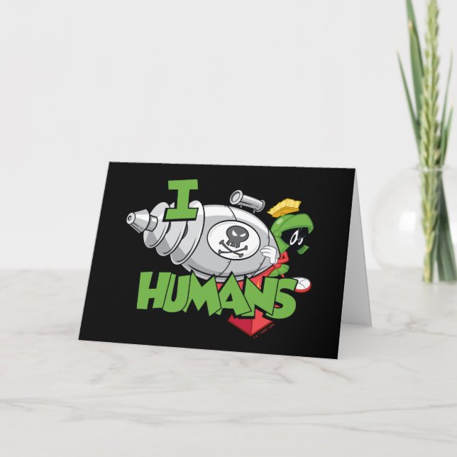 Carte MARVIN THE MARTIAN™ I Laser Humains (Devant)