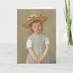 Carte Mary Cassatt - Enfant en paille Casquette