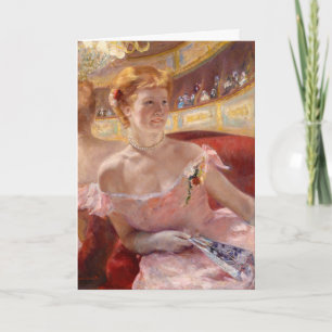 Carte Mary Cassatt - Femme avec collier de perle dans un