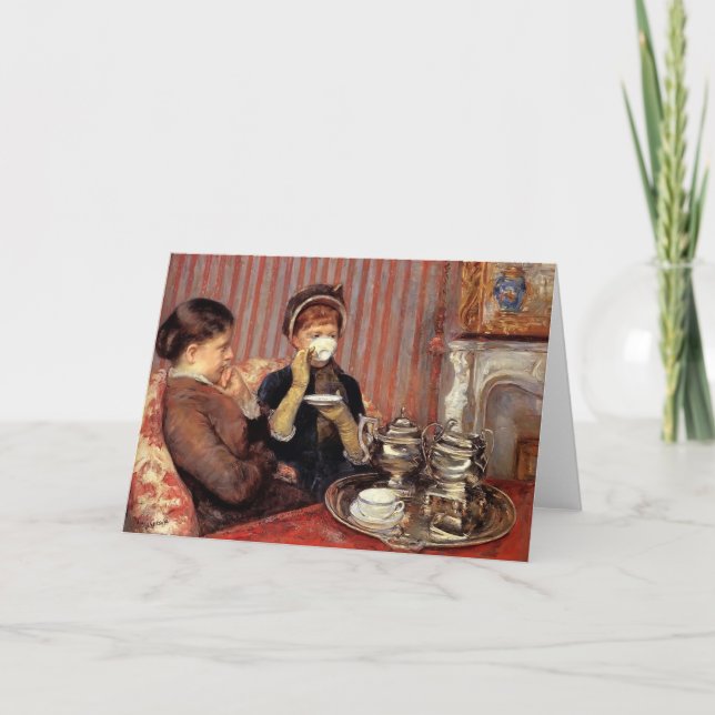 Carte Mary Cassatt- le thé (Devant)