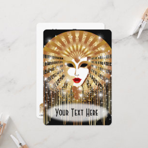 Carte Mask de la Fête du Venice Carnival