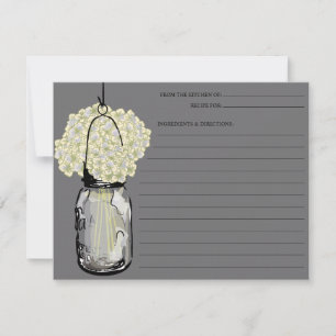 Carte Mason Jar & Hydrangeas Recette