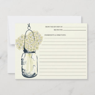 Carte Mason Jar & Hydrangeas Recette