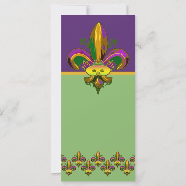 Carte Masque Fleur de lis (Devant)