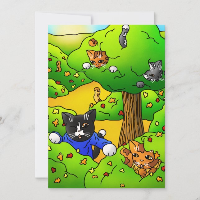 Carte Masquer et rechercher des chats (Devant)