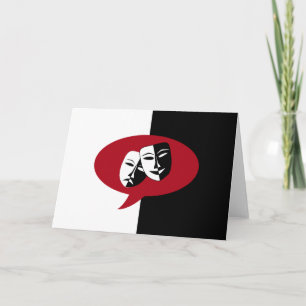 Carte Masques de comédie et de tragédie