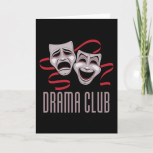 Carte Masques de comédie et de tragédie du club de théât
