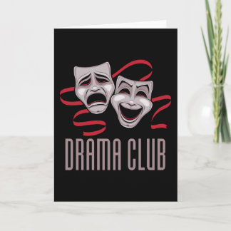 Carte Masques de comédie et de tragédie du club de théât