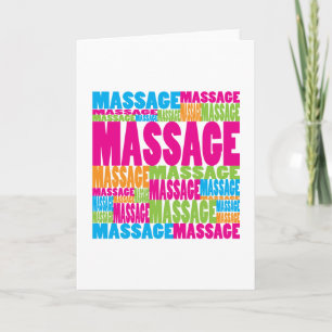 Carte Massage coloré